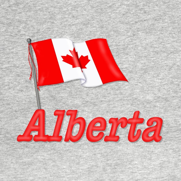 Canada Waving Flag - Alberta by SpiceTree